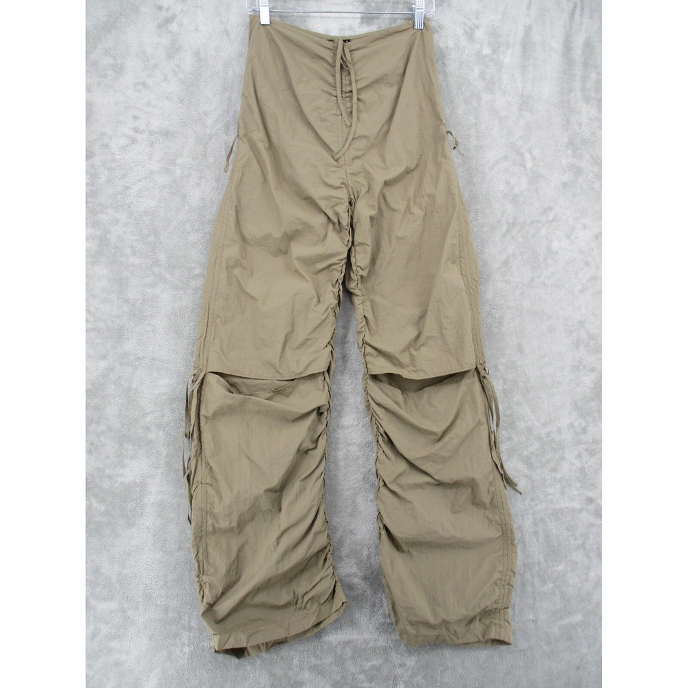Baggy Pants Womens Small Wide Leg Hippie Baggy Dance Drawstring Grunge Casual